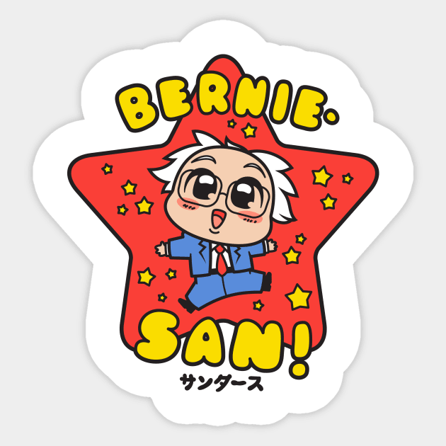 Bernie-San Sticker by Curator's Picks